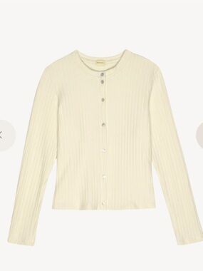 DONNI. Sweater rib cardigan.